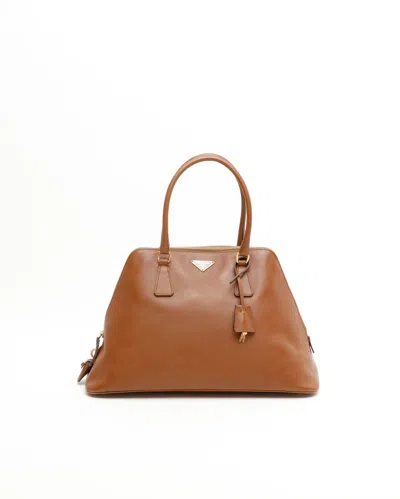 Prada Saffiano Bag In Brown