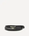 Prada Saffiano Belt In Black