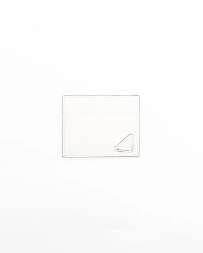 Prada Saffiano Card Holder In Purple