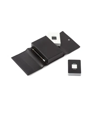 Prada Saffiano Case With Playing Cards In Black