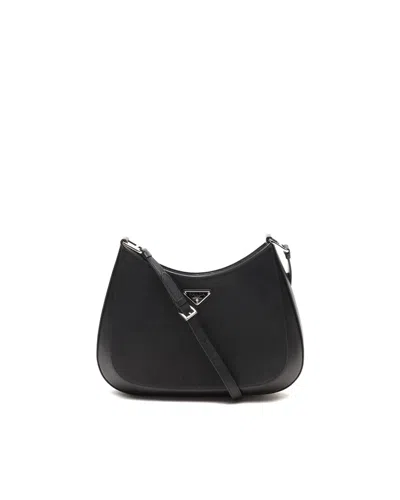 Prada Saffiano Cleo Bag In Black
