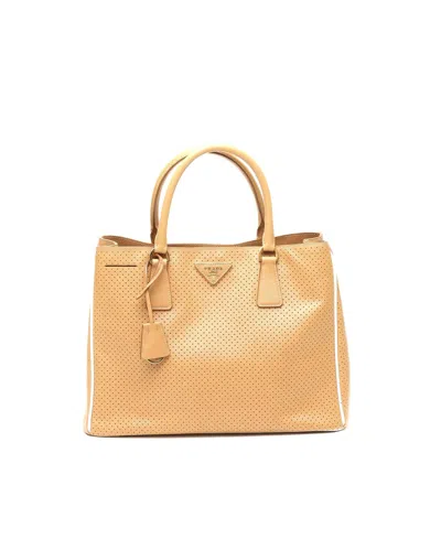 Prada Saffiano Galleria Bag In Orange