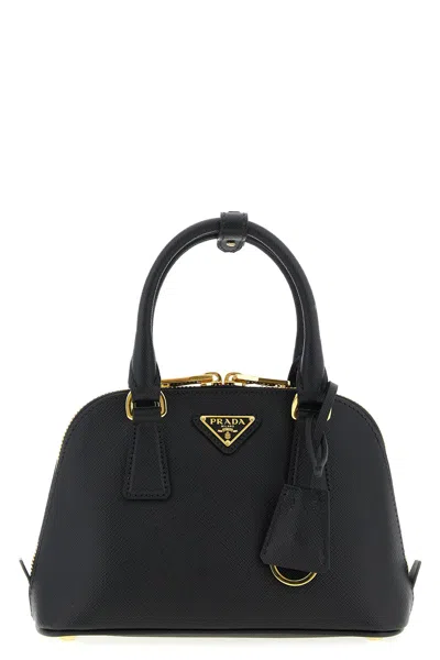 Prada Saffiano Handbag In Black