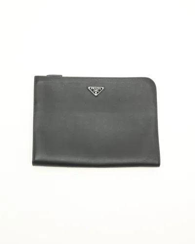 Prada Saffiano Laptop Case, Size 16-inch In Black
