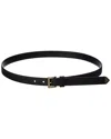 Prada Saffiano Leather Belt In Black