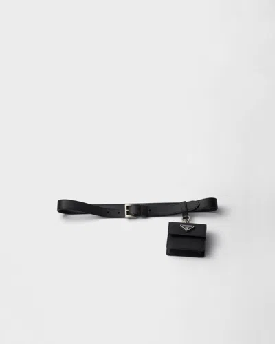 PRADA SAFFIANO LEATHER BELT