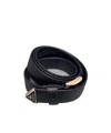 Prada Saffiano-leather Belt In Black