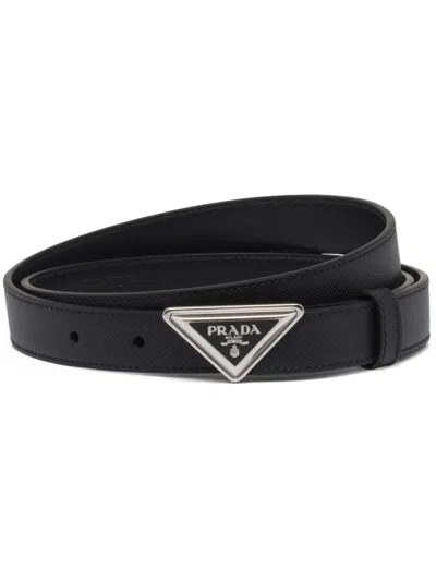 PRADA SAFFIANO-LEATHER BELT