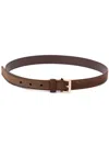 Prada Brown Logo Tip Belt In Brown