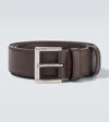 Prada Saffiano Leather Belt In Brown