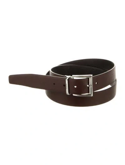 Pre-owned Prada Saffiano Leather Belt In Multi