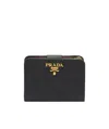 Prada Saffiano Leather Bi-fold Wallet In Black