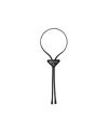 Prada Bolo Tie Aus Saffiano-leder In Black