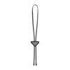 Prada Bolo Tie Aus Saffiano-leder In Black