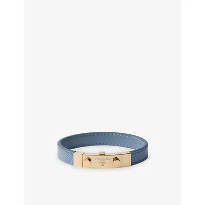 Prada Saffiano Leather Bracelet In Multi