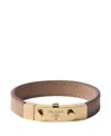 Prada Saffiano Leather Bracelet In Multi