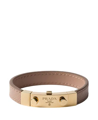 PRADA SAFFIANO LEATHER BRACELET