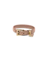Prada Leather Triangle Bracelet In Powder Pink
