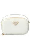 Prada Saffiano Leather Camera Bag In White