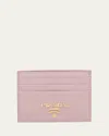 Prada Saffiano Leather Card Case In F0e18 Alabastro