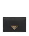 Prada Triangle-logo Leather Cardholder