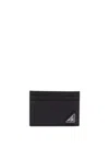 Prada Triangle Logo Leather Cardholder