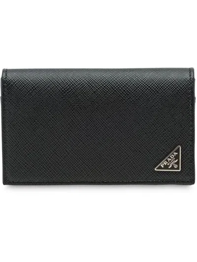 PRADA PRADA SAFFIANO LEATHER CARD HOLDER