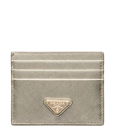 Prada Saffiano Leather Card Holder In Multi