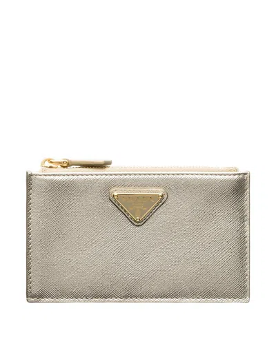 Prada Saffiano Leather Card Holder In Multi