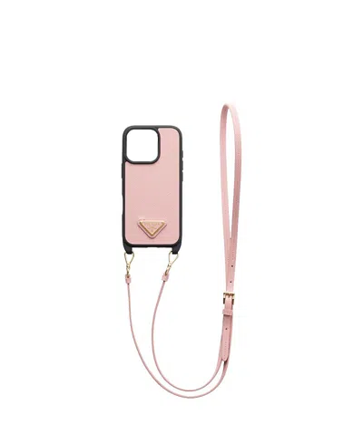 PRADA SAFFIANO LEATHER CASE FOR IPHONE 16 PRO