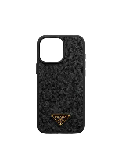 PRADA SAFFIANO LEATHER CASE FOR IPHONE 16 PRO MAX