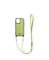 Prada Saffiano Leather Case For Iphone 16 Pro Max With Shoulder Strap