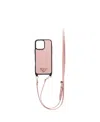 Prada Saffiano Leather Case For Iphone 16 Pro Max With Shoulder Strap