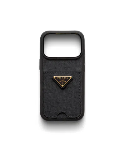 PRADA SAFFIANO LEATHER CASE FOR IPHONE 17 PRO