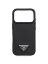Prada Saffiano Leather Case For Iphone 17 Pro In Orange