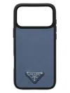 Prada Saffiano Leather Case For Iphone 17 Pro Max In Brown