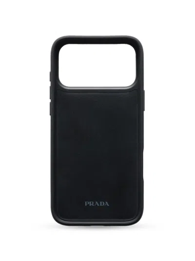 Prada Saffiano Leather Case For Iphone 17 Pro Max In Pattern