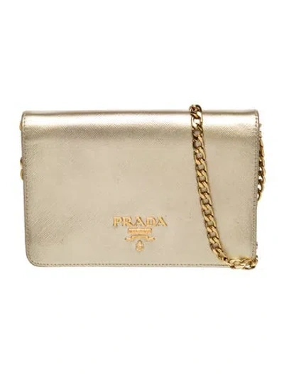 Pre-owned Prada Saffiano Leather Clutch