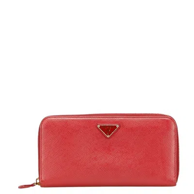 Pre-owned Prada Saffiano Leather Coin Purse/coin Case () In Multi