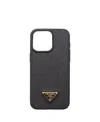 Prada Saffiano Leather Cover For Iphone 15 Pro Max