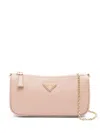 Prada Saffiano-leather Cross Body Bag In Rosa