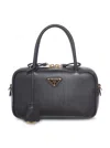 Prada Saffiano Leather Handbag In Black