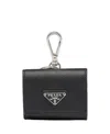 Prada Saffiano Leather Headphone Case In Pattern
