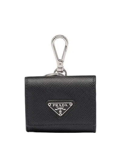 Prada Saffiano Leather Headphone Case In Pattern