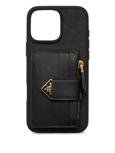 PRADA SAFFIANO LEATHER IPHONE 16 PRO MAX CASE