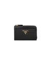 Prada Saffiano Leather Keychain In Black