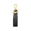 Prada Saffiano Leather Keyholder In Black