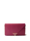 Prada Saffiano Leather Mini-bag In Burgundy