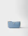 Prada Saffiano Leather Mini-bag In Astral Blue
