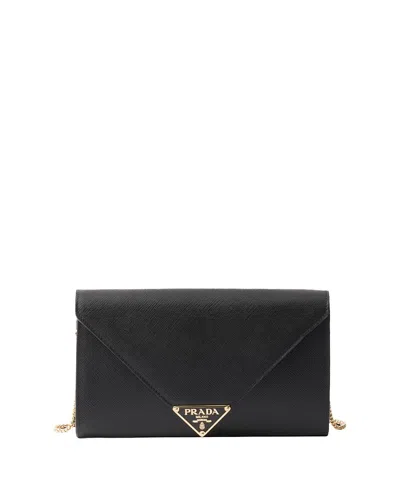 Prada Saffiano Leather Mini-bag In Black